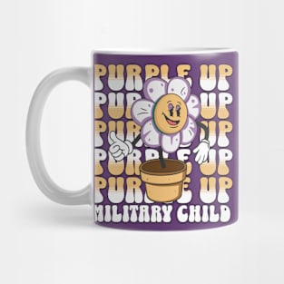 Military Kids - Purple-Up 2023 Holiday - Groovy Design Mug